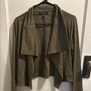 Brown Draped Women's Jacket